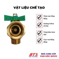 Van góc đồng Novo - Việt Tiệp